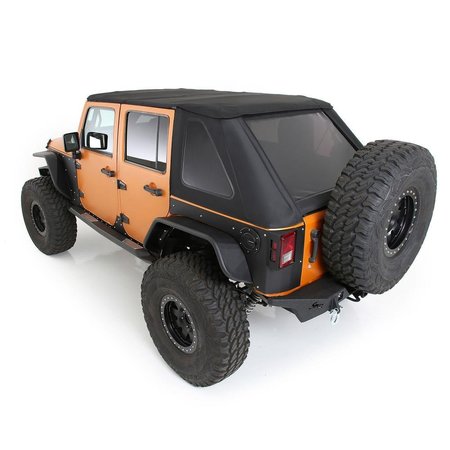 SMITTYBILT BOWLESS COMBO TOP KIT W/TINTED WINDOWS - PROTEK JEEP, 07-18 WRANGLER (JK) 4 DOOR 9087135K